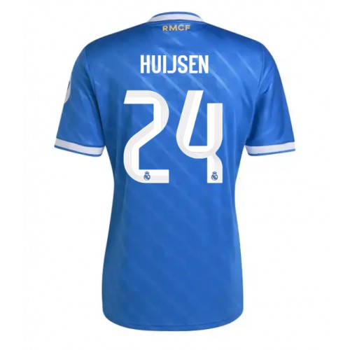 Lacne Muži Futbalové dres Real Madrid Dean Huijsen #24 2025-26 Krátky Rukáv - Tretina